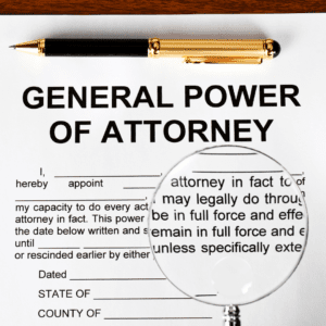 General Power of Attorney Magnifying Glass