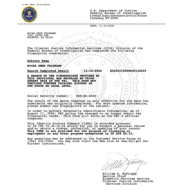 Apostille Services 8 FBI Background Check