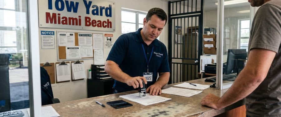 Vehicle impound release services