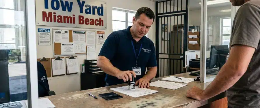 Notary Public Services 9 Vehicle impound release services